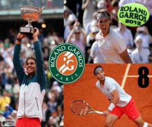 Puzzle Rafael Nadal πρωταθλητής Roland Garros 2013